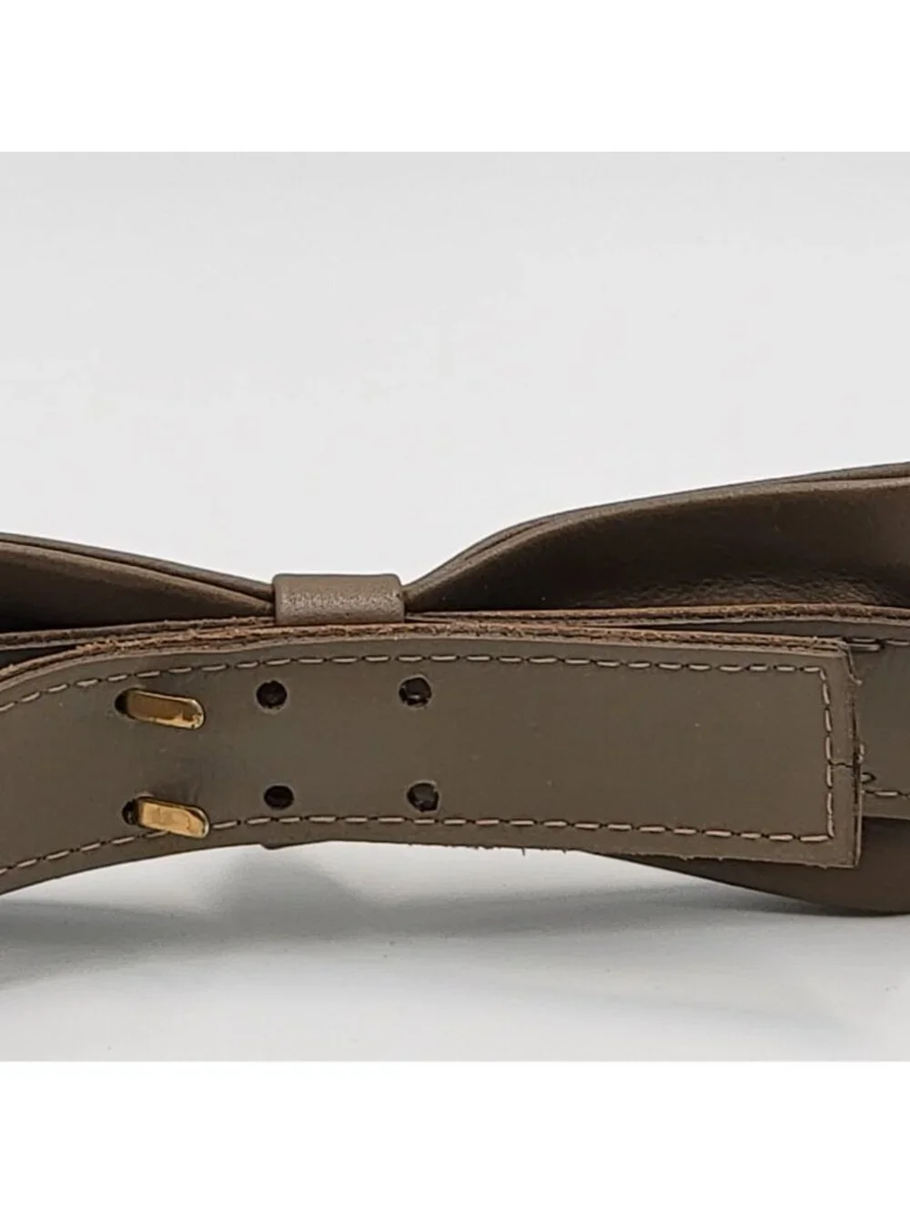 Vtg 50s 60s 70s Brown Genuine Leather Belt with Bow by Accessories by Pearl